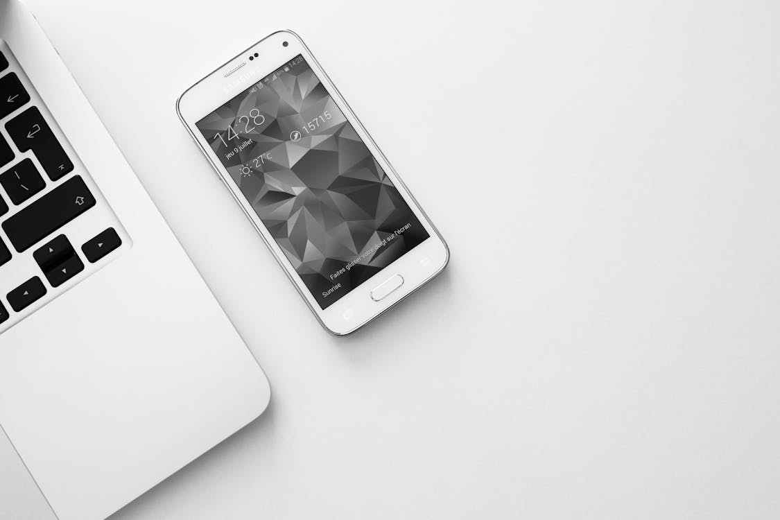 Email marketing campaign displayed on laptop and phone