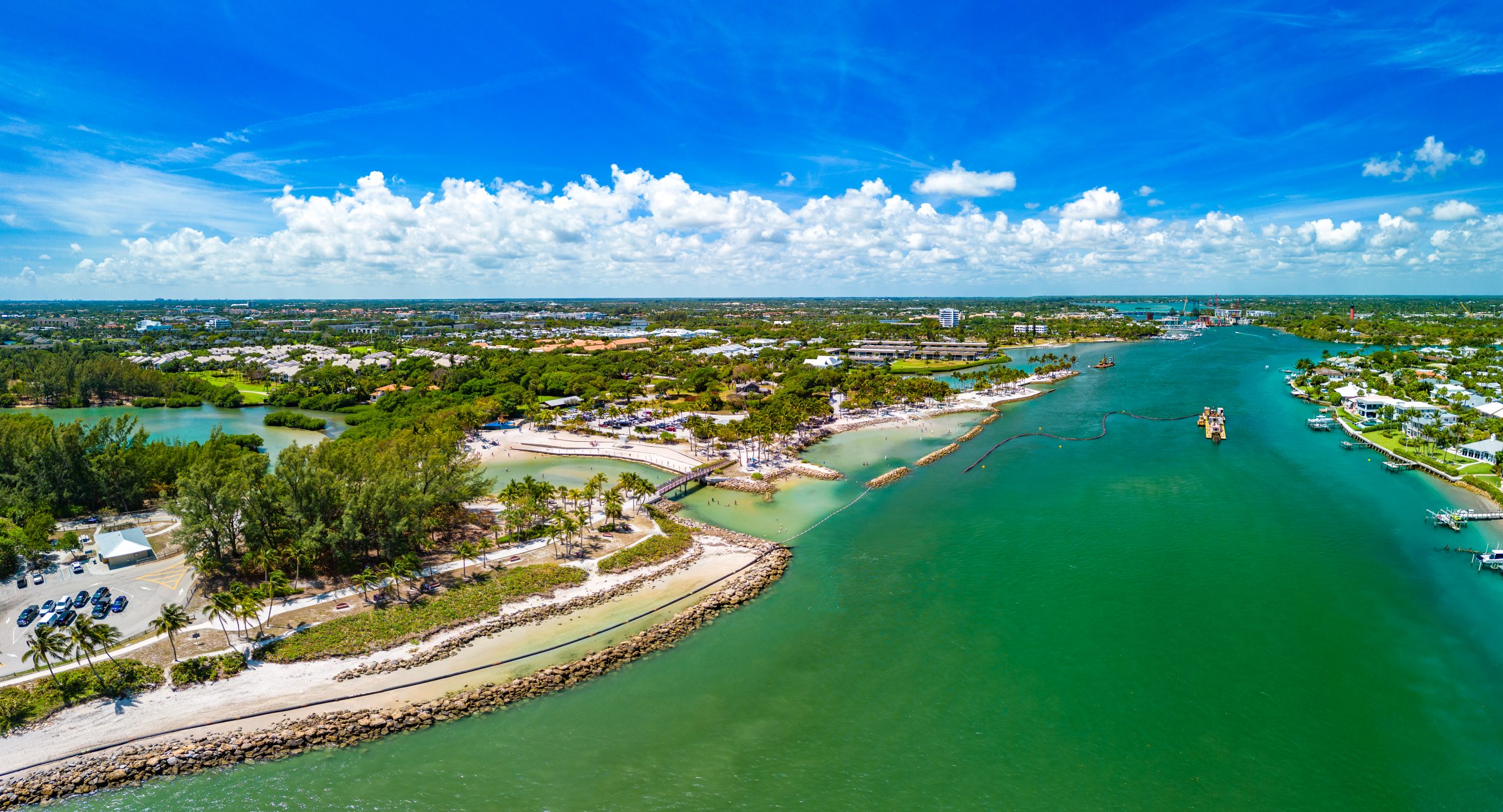 Coastal inlet on the Treasure Coast